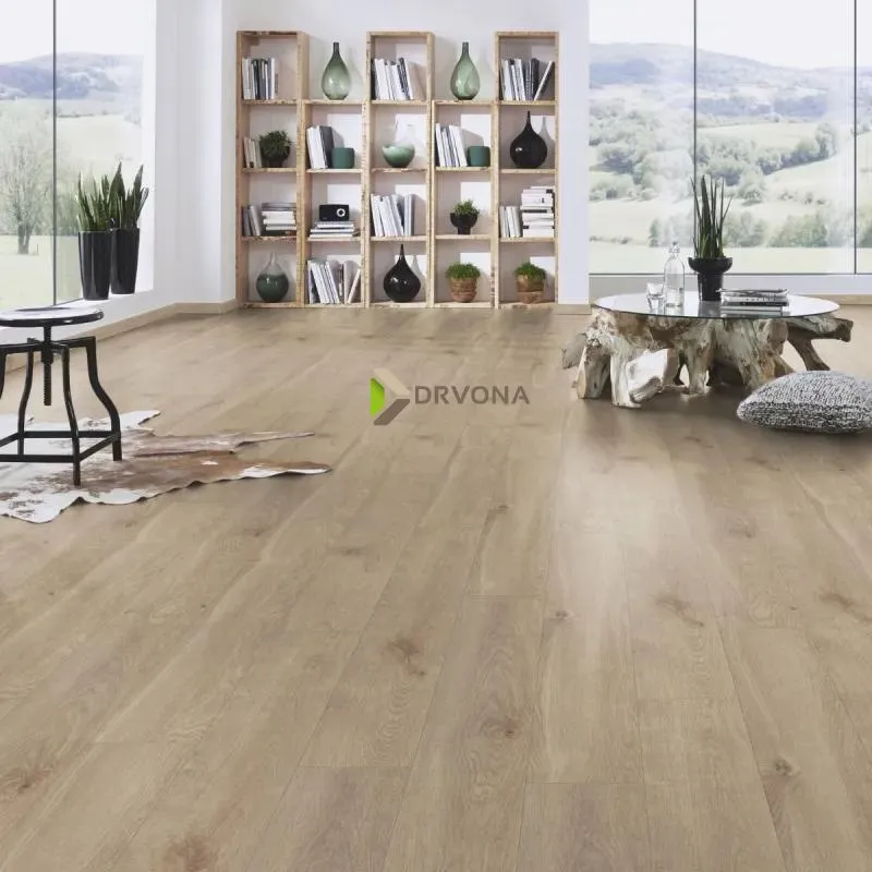 LAMINAT 10mm/Kl.33 KRONOSTEP PURE+ V FUGA K406 HRAST EURUS p=1,758 m2