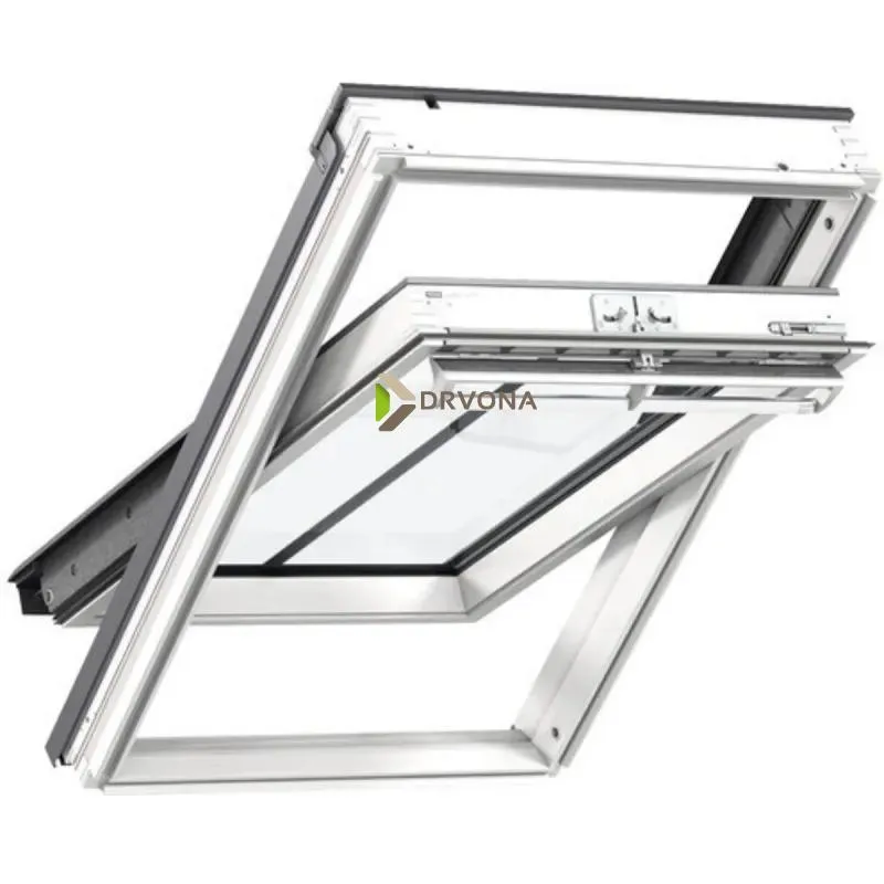 VELUX PREMIUM KROVNI PROZOR, BIJELA BOJA, GORNJA RUČKA, STAKLO 70 