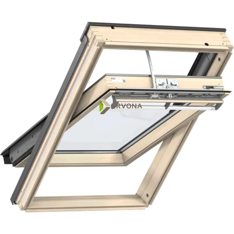 VELUX PREMIUM KROVNI PROZOR, BEZBOJNI LAK, EL. NAPAJANJE, STAKLO 70 