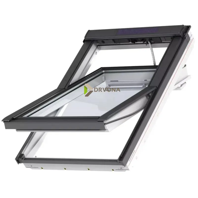 VELUX PREMIUM KROVNI PROZOR, BIJELI POLIURETAN, SOLARNO NAPAJANJE, STAKLO 70 