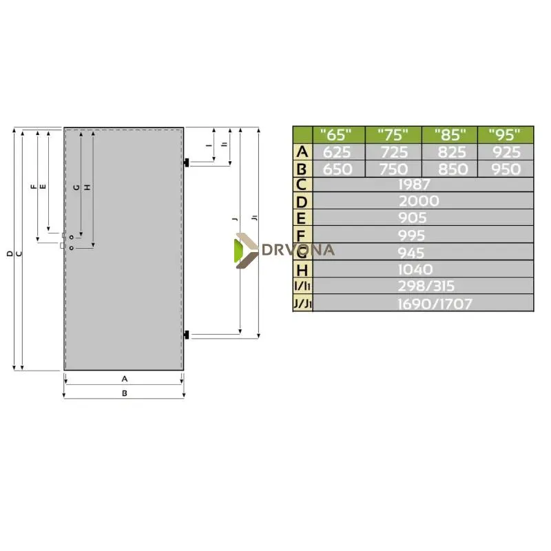 VRATNO KRILO P1 HRAST CLASSIC FURNIR 