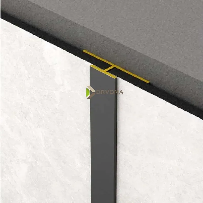 SPOJNI PROFIL T ROCKO CRNI 2800mm