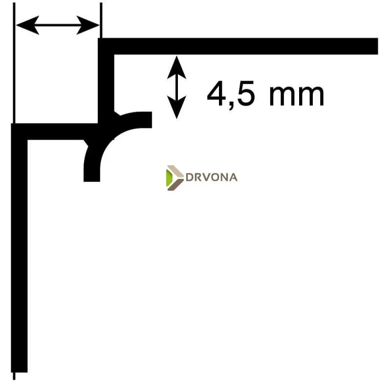 UNUTARNJI PROFIL ROCKO ANTIK 2800mm
