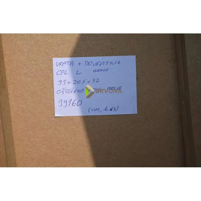 VRATA SA SKRIVENIM PANTIMA I MAGNETSKOM BRAVOM CPL UNUTARNJA Cpl 0011 Bijela, 77x200x16,5 cm, D, WC brava