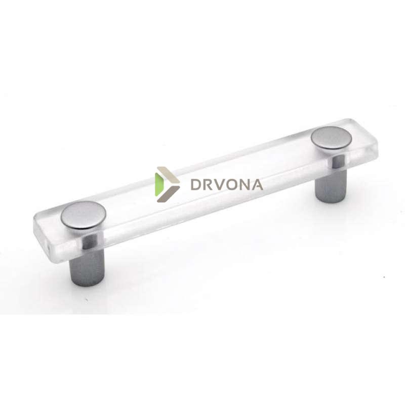 RUČKA PROZIRNA PLASTIKA 96mm 10007432352