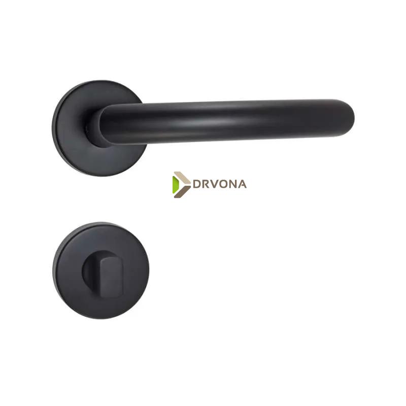 KVAKA KUBO INOX CRNA ROZETA WC 29423