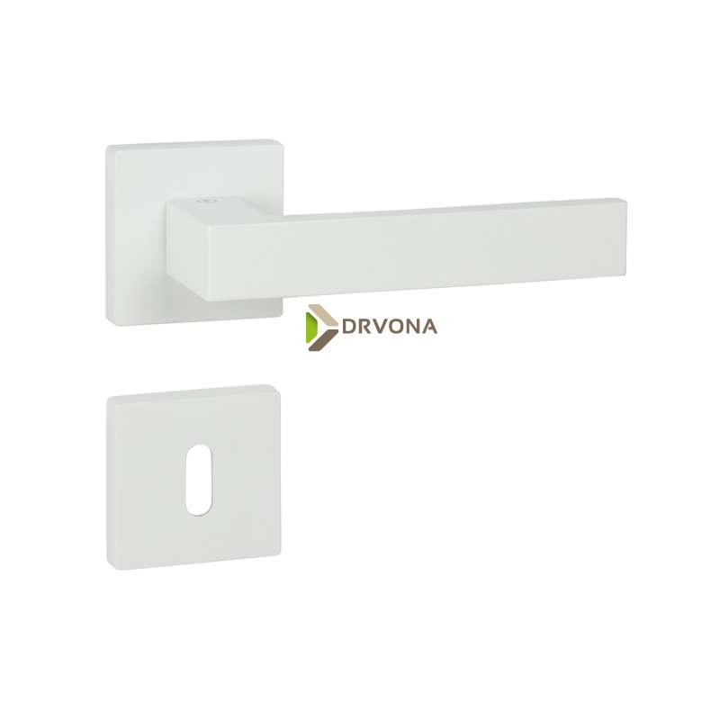 KVAKA QUADRO BIJELA KVADRATNA ROZETA KLJUČ 29536