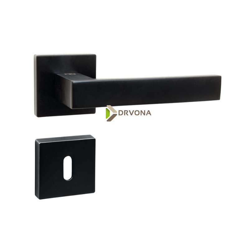 KVAKA QUADRO CRNA MAT ROZETA KLJUČ 20466 111063