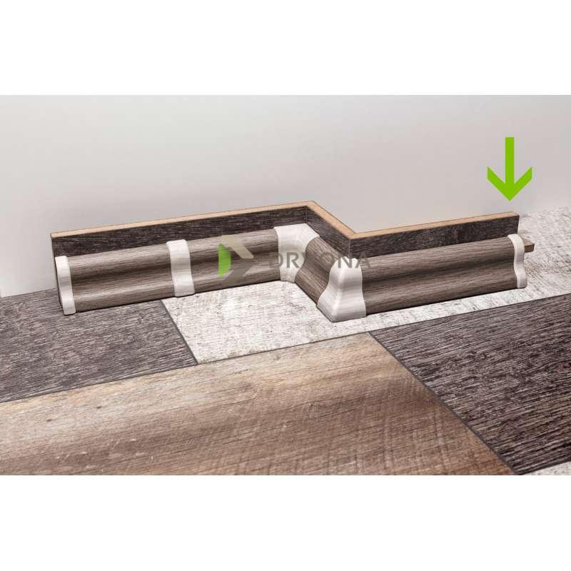 PVC ZAVRŠETAK DESNI ZA LETVICU P27 HRAST(DAB-10)