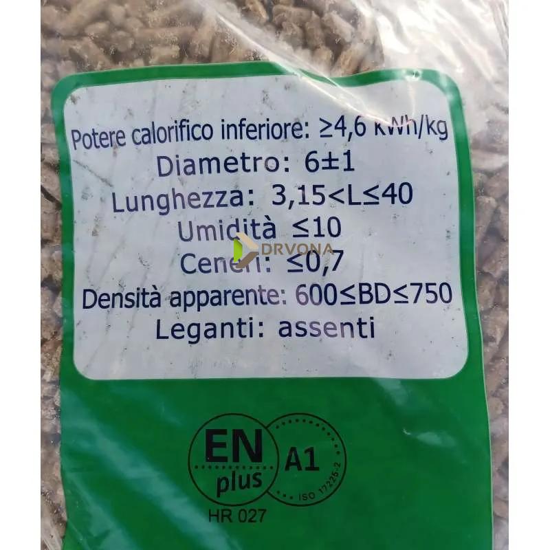 PELETI A1 BUKVA 1170 KG PALETA pak 15 kg (dostupno u Kanfanaru)