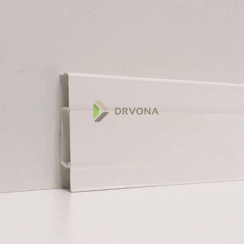 PVC LETVICA ZA LAMINAT HI LINE P089 BIJELA 40128/42/155 2,5m