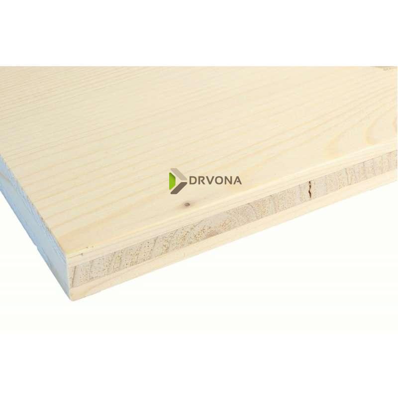 LIJEPLJENA PLOČA SMREKA 19mm 5000/1250 AB/B TROSLOJNA