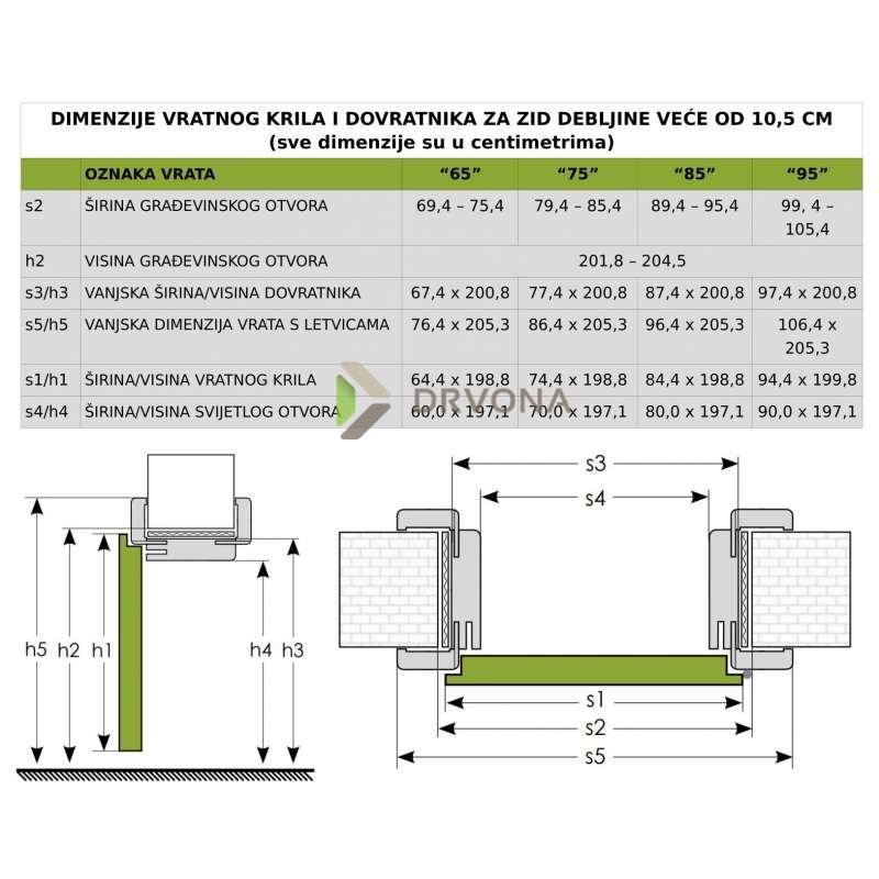 VRATA ENDURO S DOVRATNIKOM 639+ K361 S LETVICAMA PO NARUDŽBI DT
