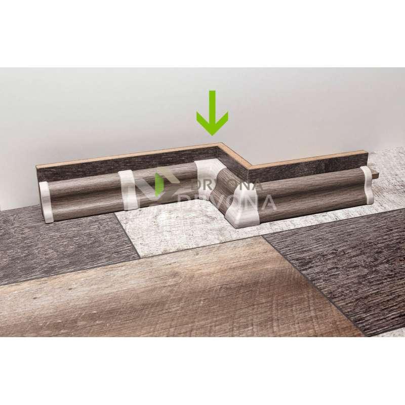 PVC KUT UNUTARNJI ZA LETVICU P151 HRAST