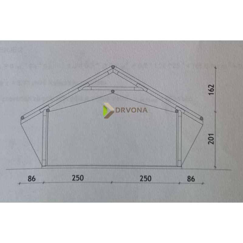 MOBILNI GLAMPING ŠATOR (ODMAH DOSTUPNO) S DRVENOM KONSTRUKCIJOM